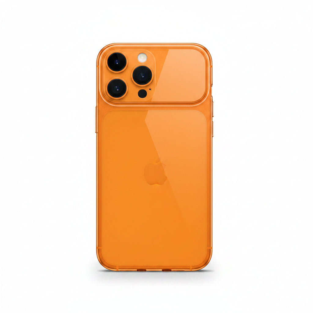 Ultra-Thin Clear Orange iPhone Case