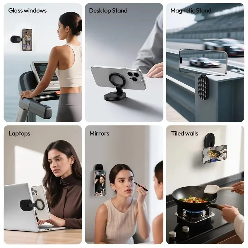 3-in-1 Magnetic Phone Holder & Foldable Stand