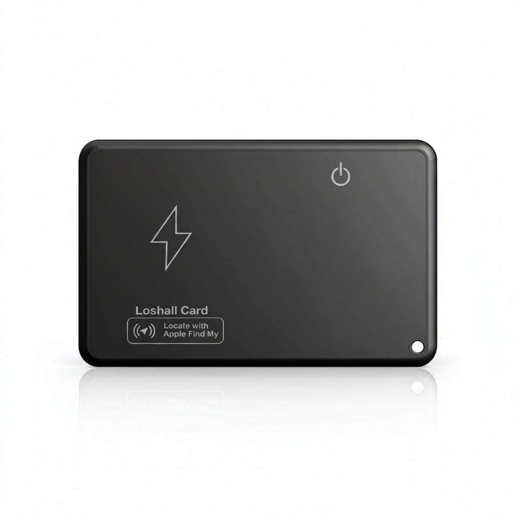 Rechargeable Wallet Tracker Card for Apple Find My