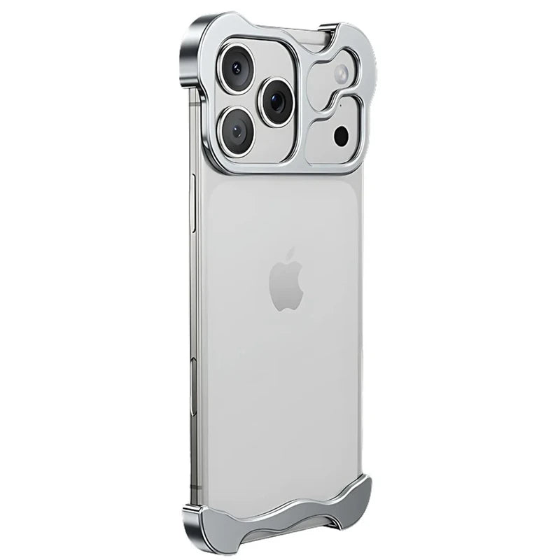Frameless Metal Bumper Corner Case for iPhone