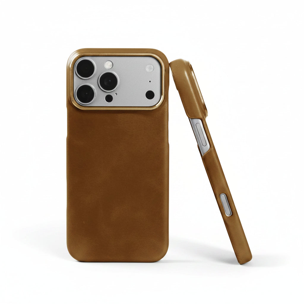 Luxury Genuine Leather MagSafe iPhone Case