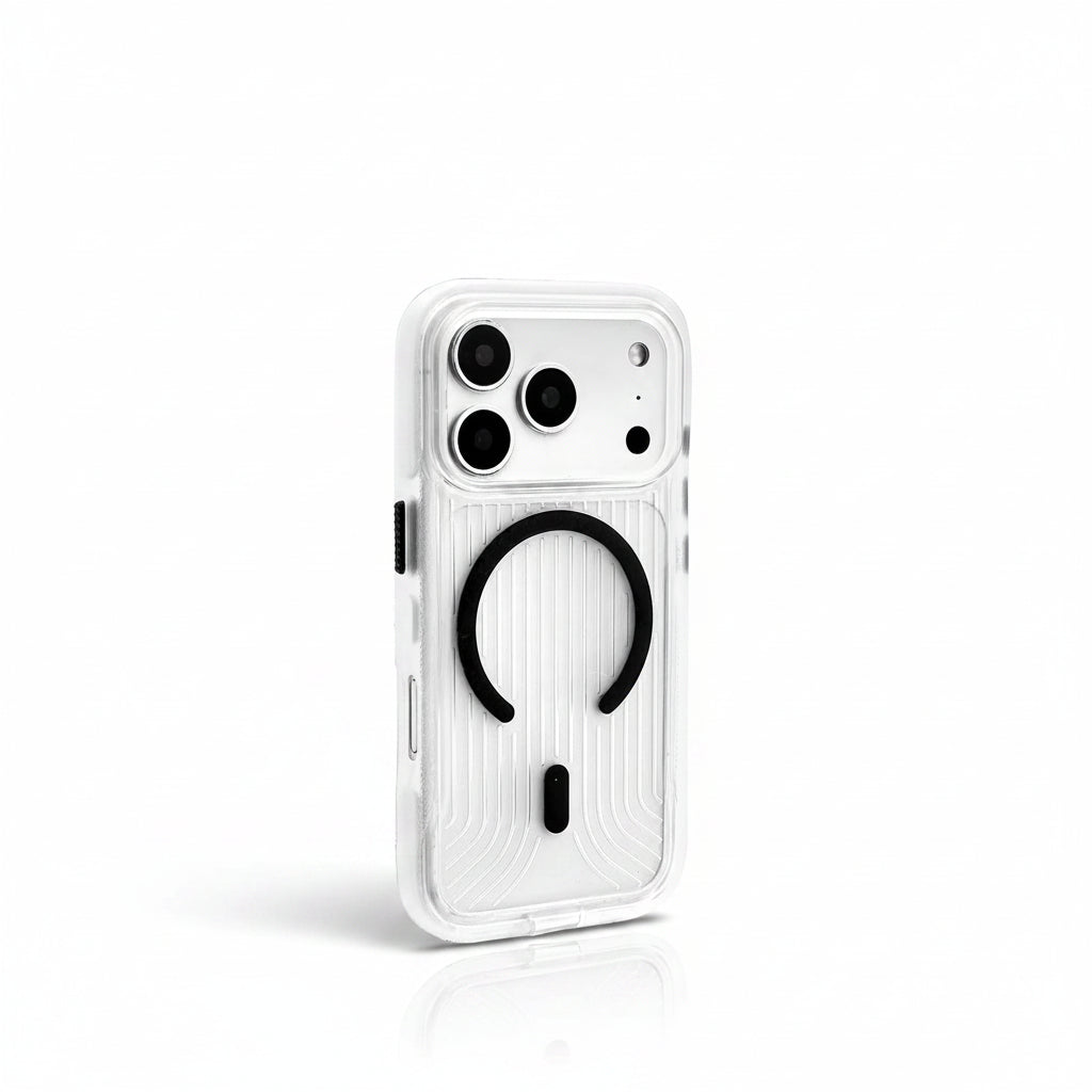 Transparent MagSafe Military Armor iPhone Case