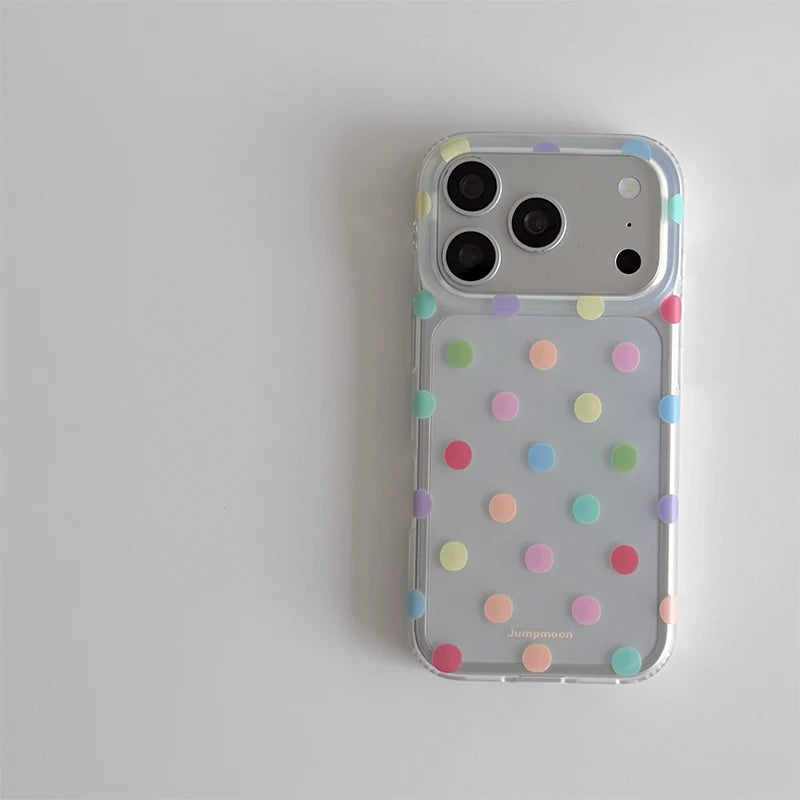 Colorful Polka Dot Silicone iPhone Case