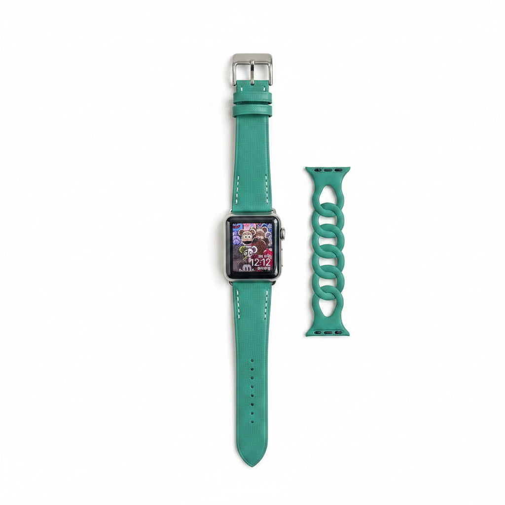 Double Tour Swift Leather Band for Apple Watch
