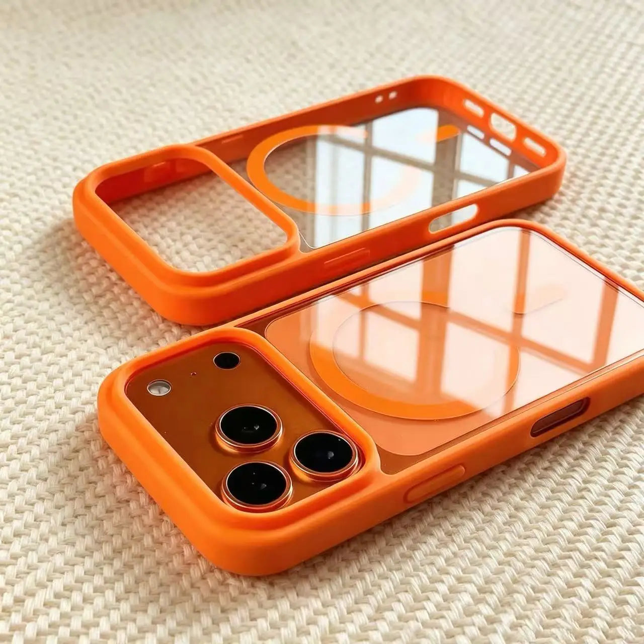 Funda de acrílico transparente para iPhone con MagSafe