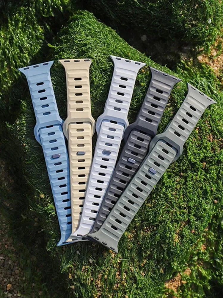 Wide Sport Silicone Apple Watch Band