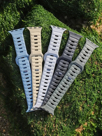 Wide Sport Silicone Apple Watch Band