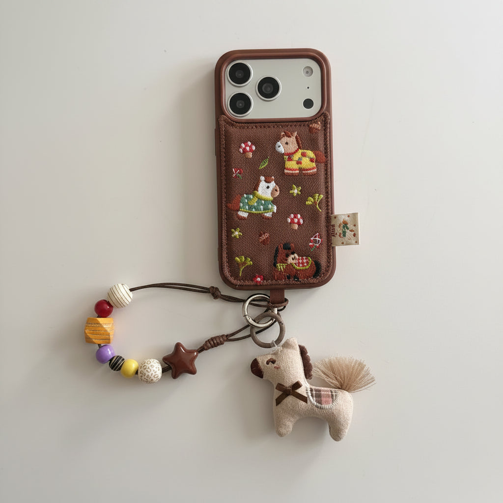 Embroidered Pony iPhone Case