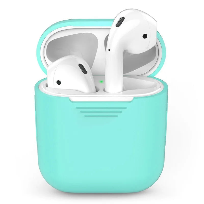 Funda protectora de silicona para AirPods con gancho