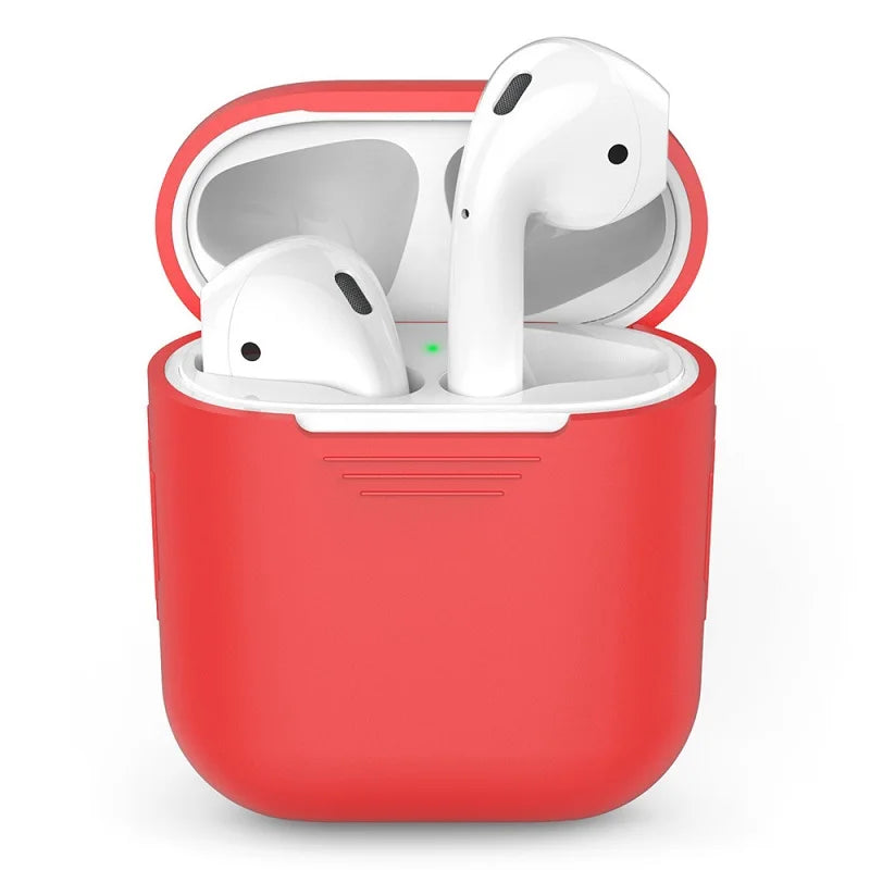 Funda protectora de silicona para AirPods con gancho