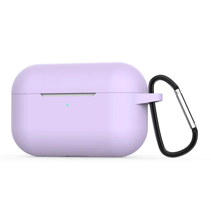 Funda protectora de silicona para AirPods con gancho