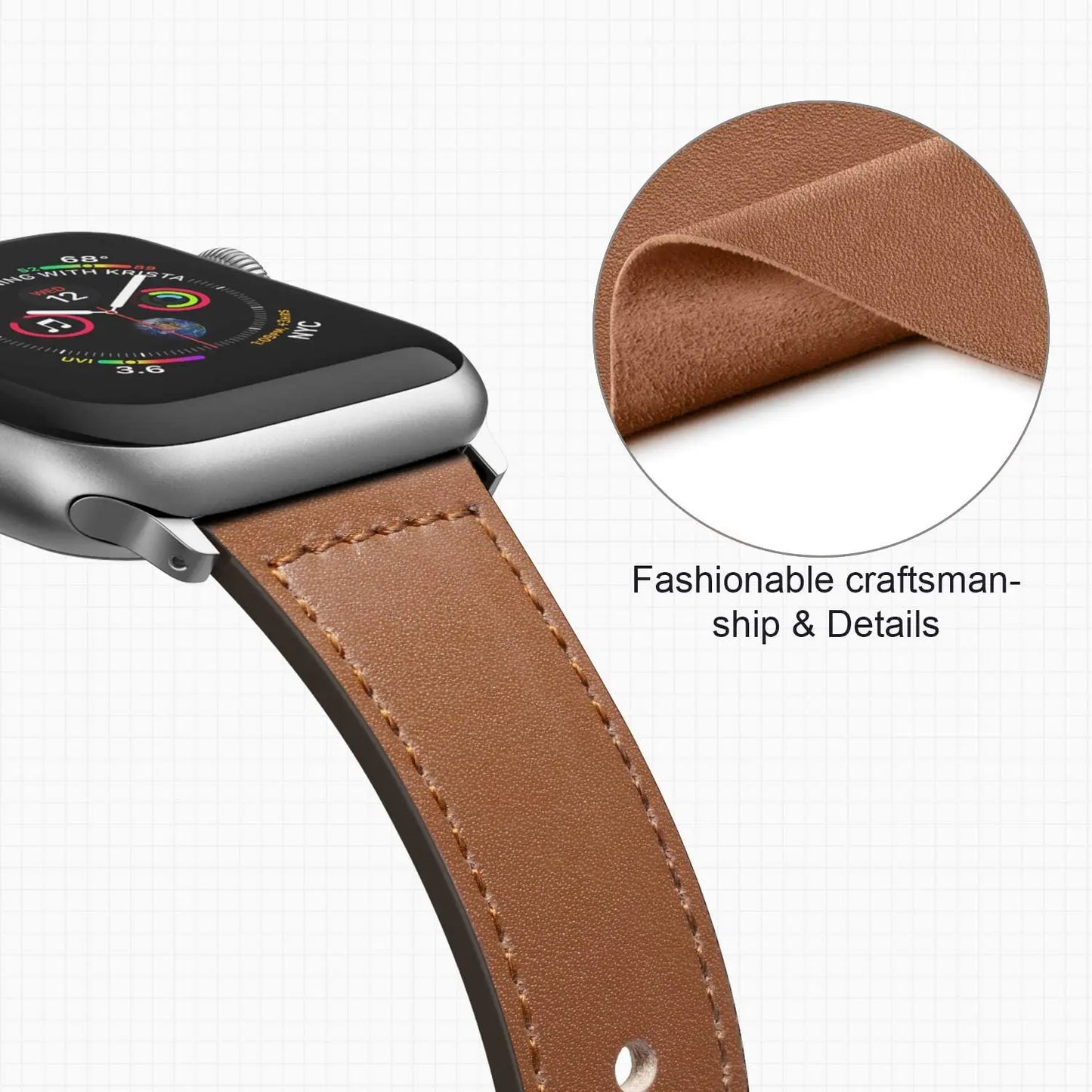 Classic Leather Apple Watch Band