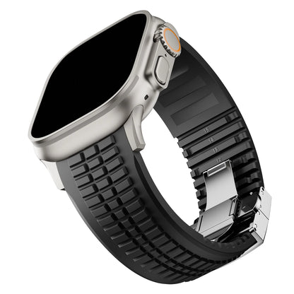 Sport Silicone Apple Watch Band with Metal Buckle