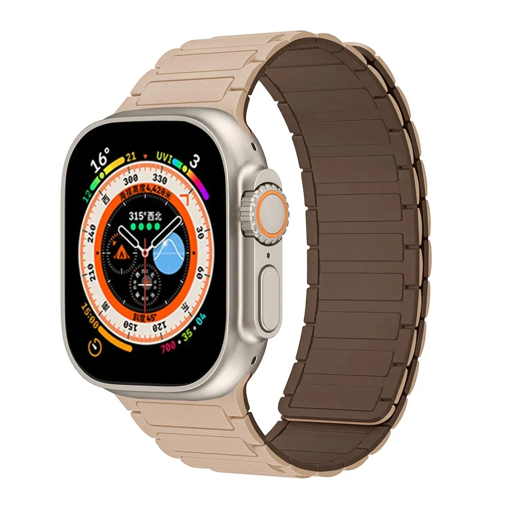 Magnetic Silicone Apple Watch Band