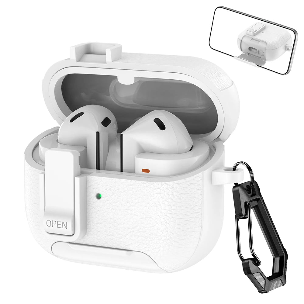 Samsung Galaxy Buds3 Pro Leather Lock Case