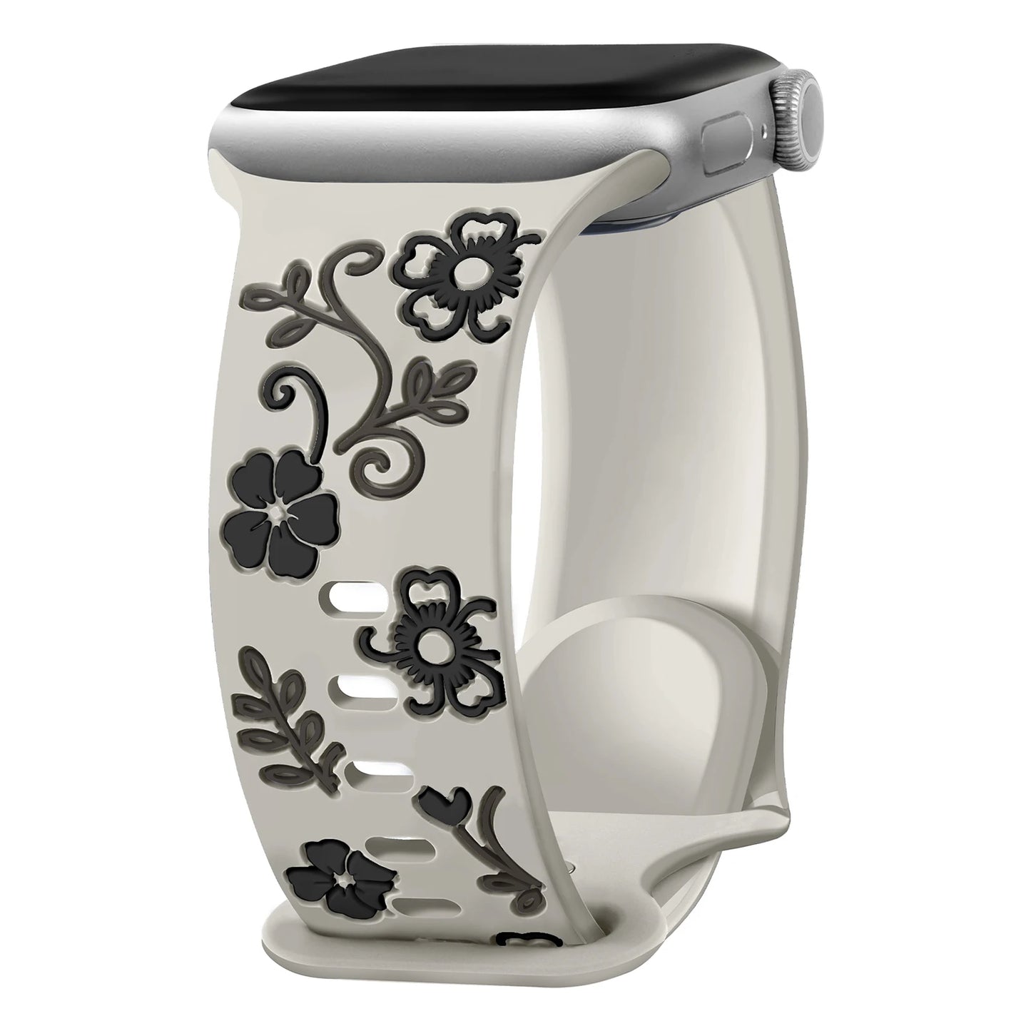 Engraved Silicone Band for Apple Watch