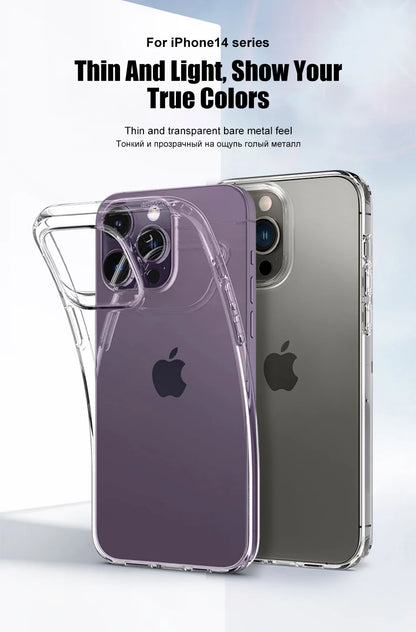 Luxury Clear Shockproof Silicone iPhone Case