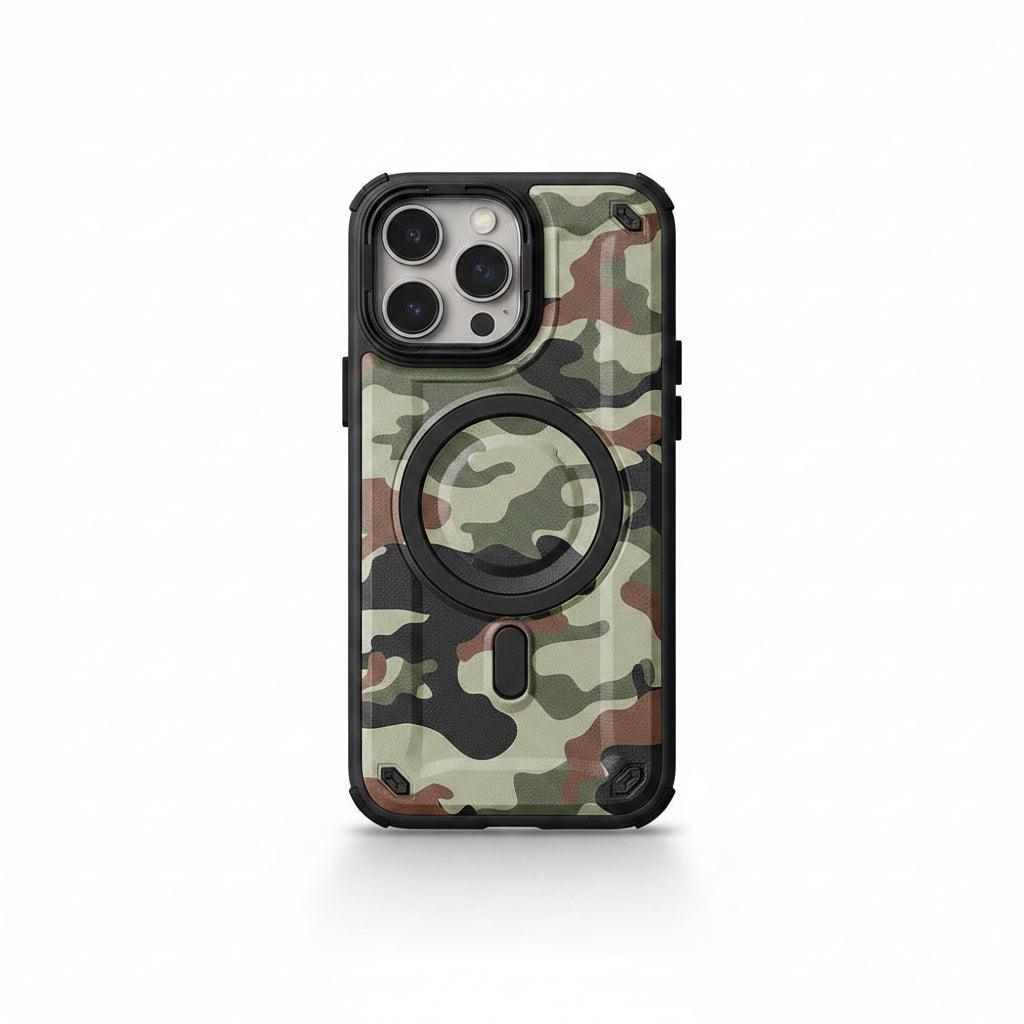Military-Grade Camouflage MagSafe iPhone Case
