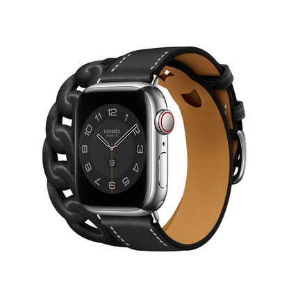 Double Tour Swift Leather Band for Apple Watch