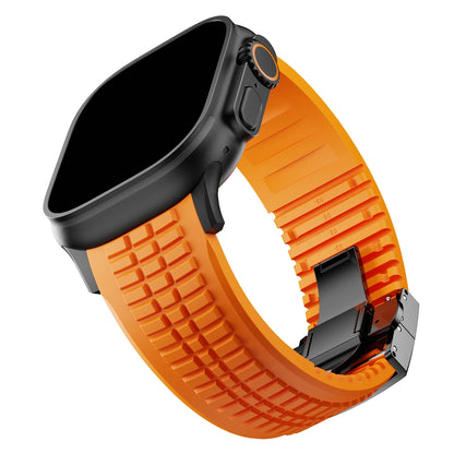 Sport Silicone Apple Watch Band with Metal Buckle