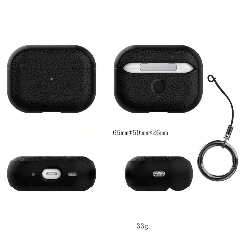 Leather Texture AirPods Protective Case
