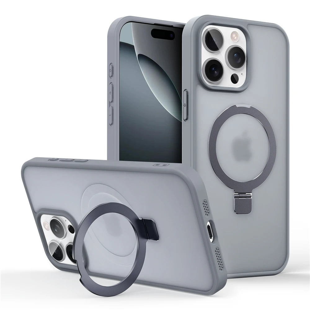 Matte MagSafe Ring Stand iPhone Case