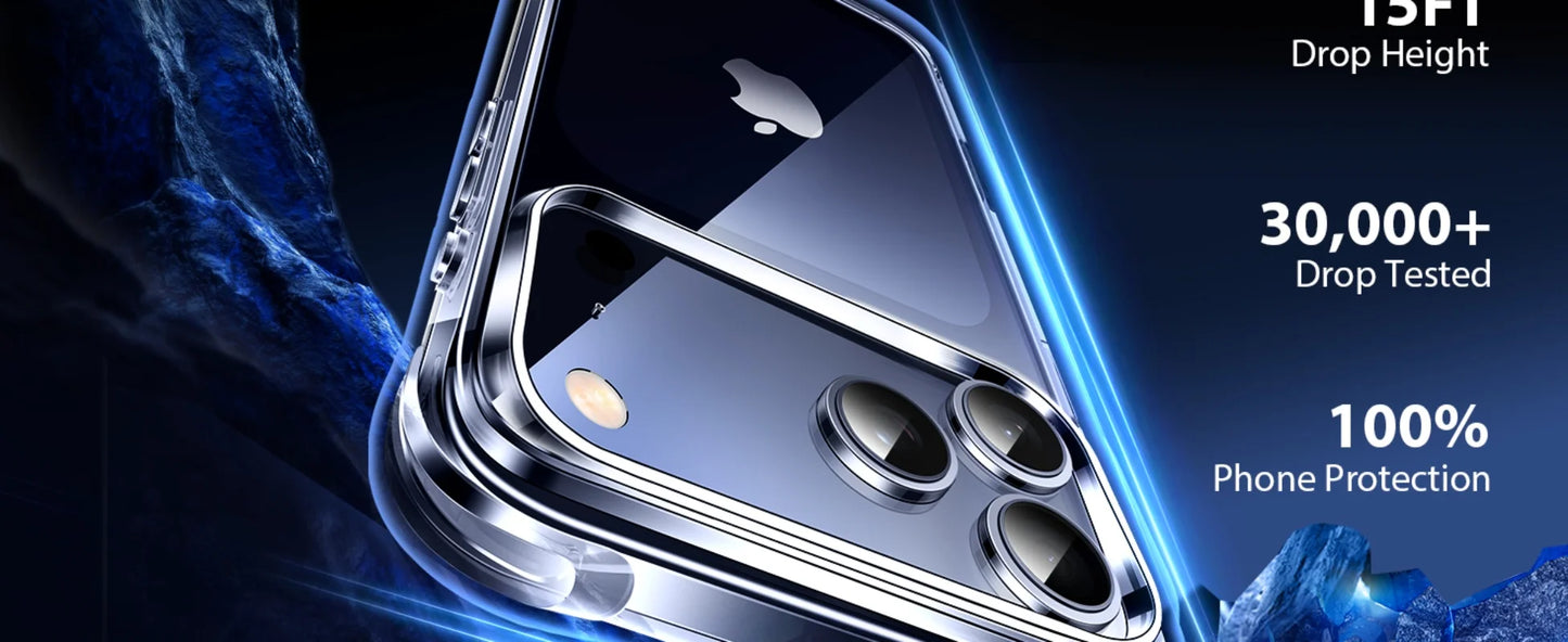 Crystal Clear Shockproof iPhone Case