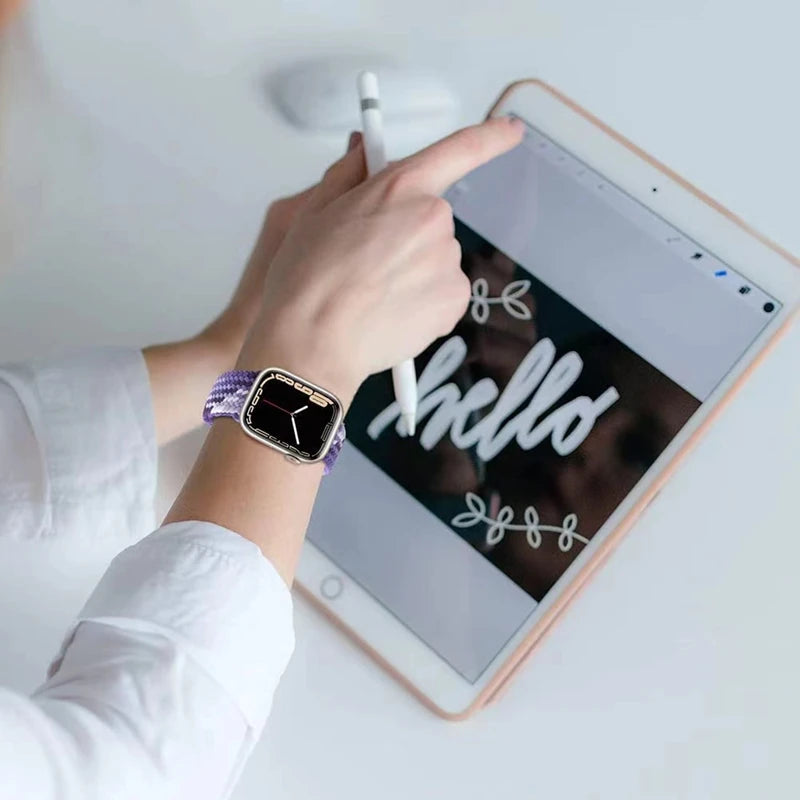 FlexWeave | Elastic Braided Band For Apple Watch
