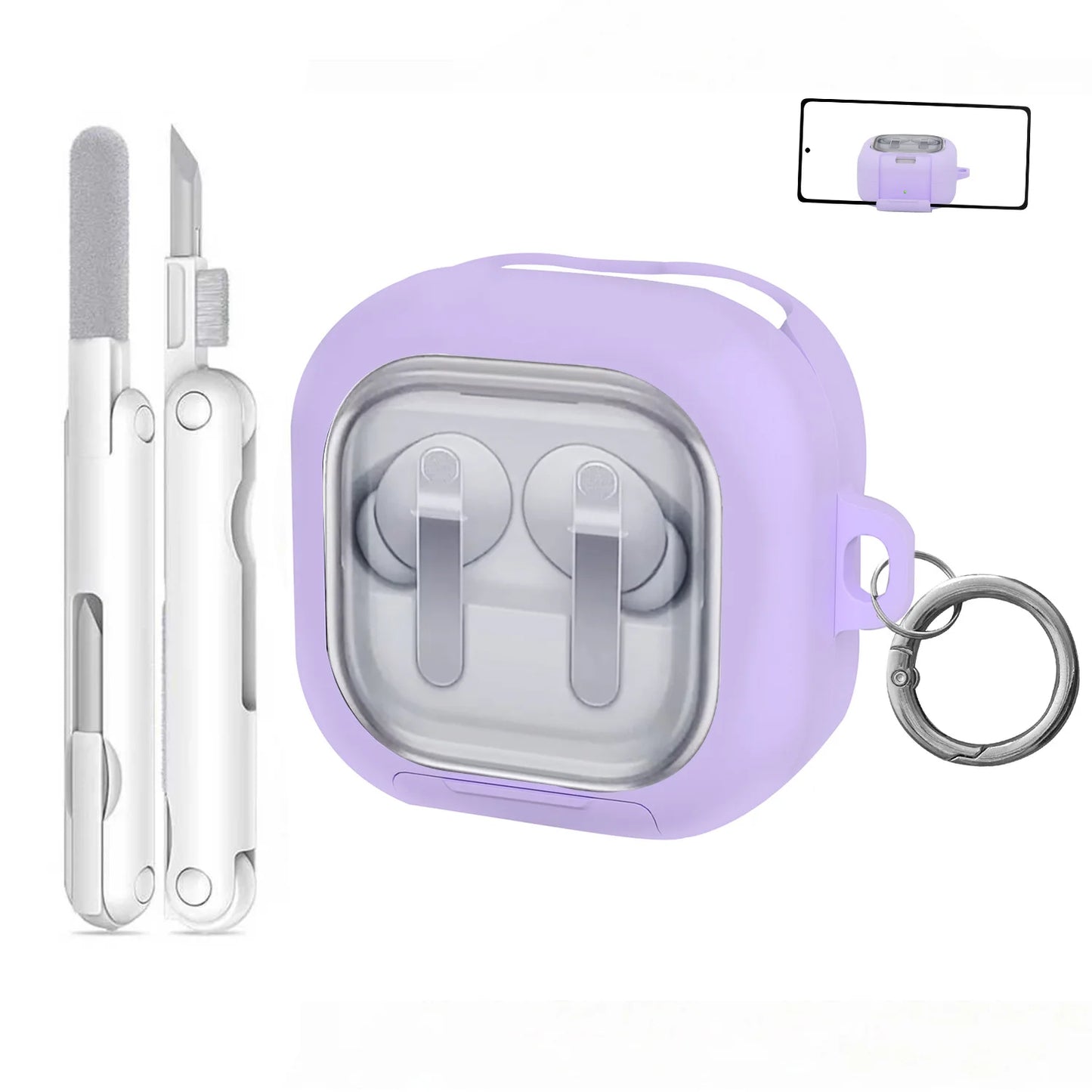 Transparent Hard Case for Galaxy Buds 4 Pro