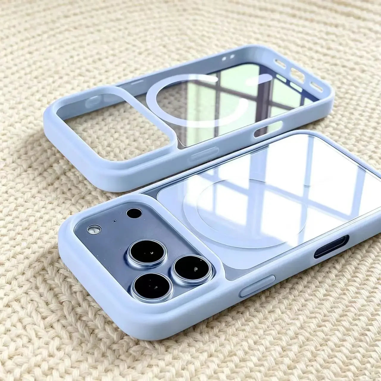 Funda de acrílico transparente para iPhone con MagSafe