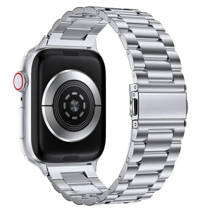 Stainless Steel Strap for Apple Watch band 44mm 45mm 38-42-40-41mm Metal link Bracelet iWatch series 10 8 7 6 5 4 3 se Ultra 49m