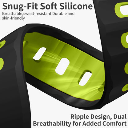 2-Pack Silicone Sport Bands for Apple Watch