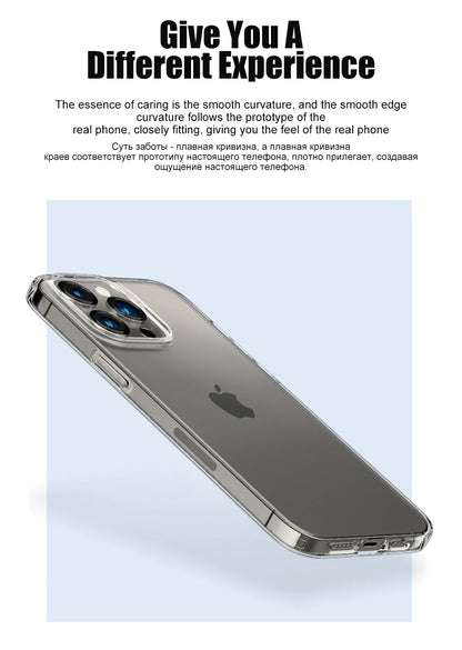 Luxury Clear Shockproof Silicone iPhone Case