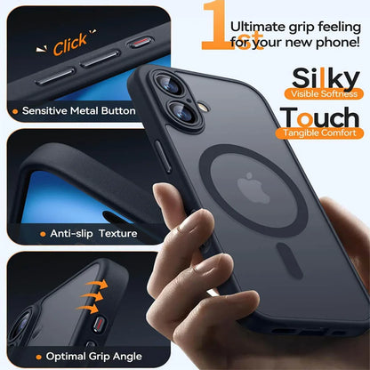 Funda de lujo mate MagSafe Armor para iPhone