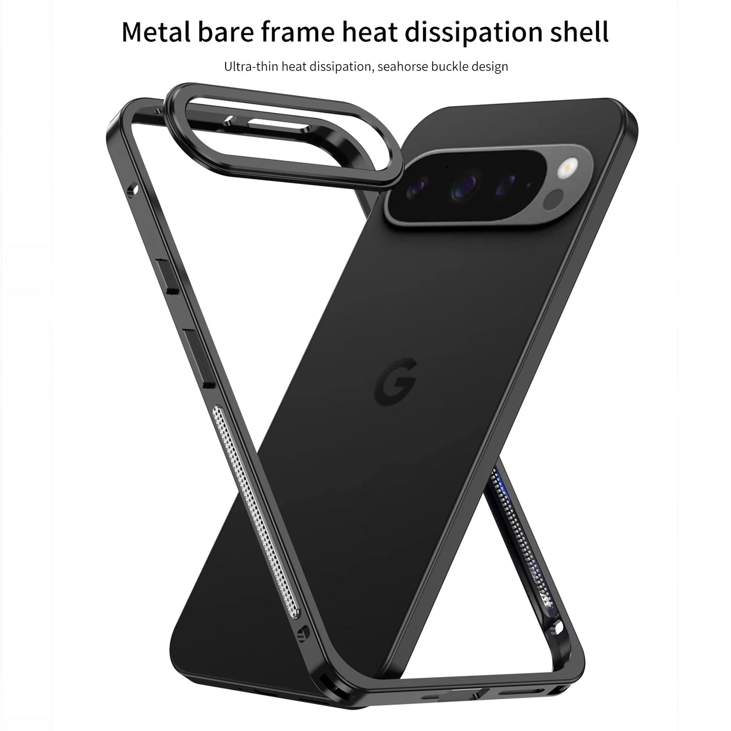 Luxury Metal Cooling Frame Google Pixel Case