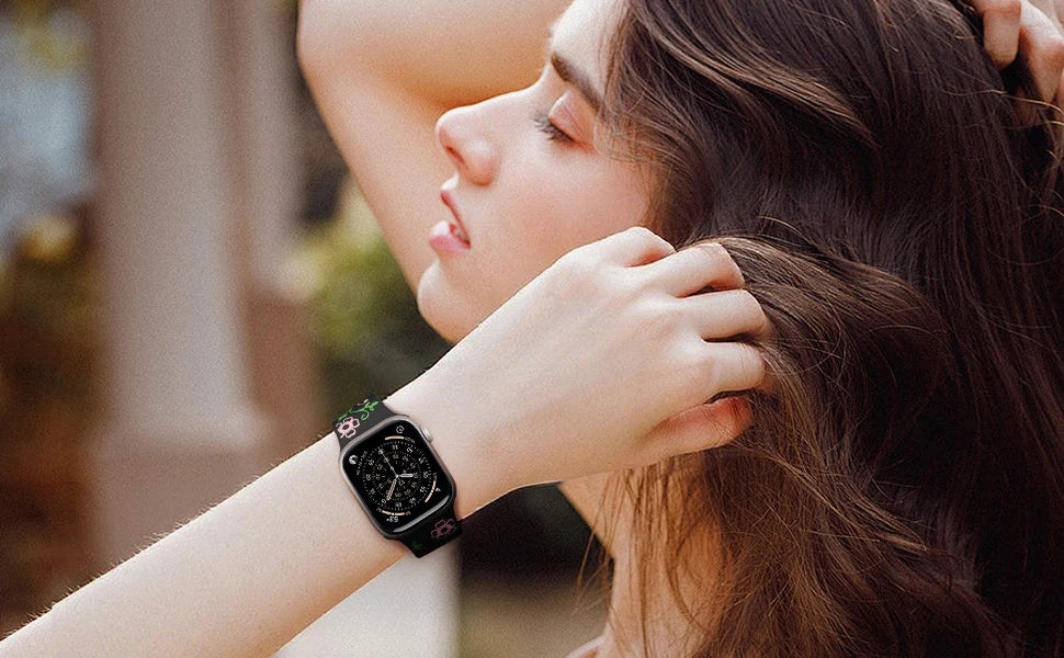 Engraved Silicone Band for Apple Watch