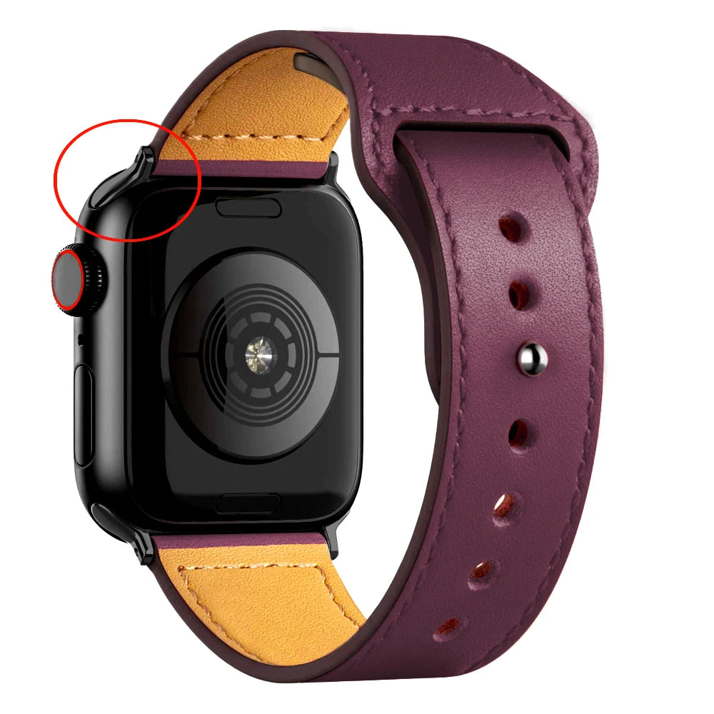 Classic Leather Apple Watch Band