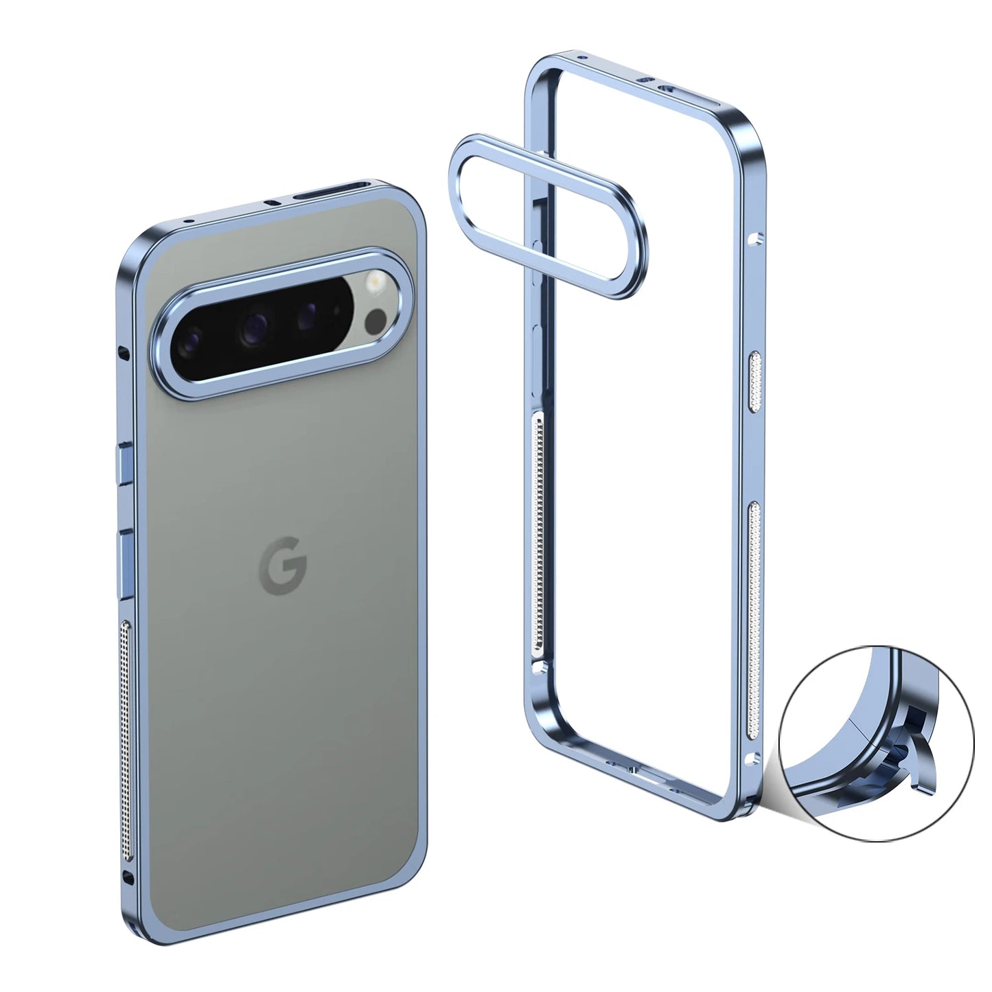 Luxury Metal Cooling Frame Google Pixel Case