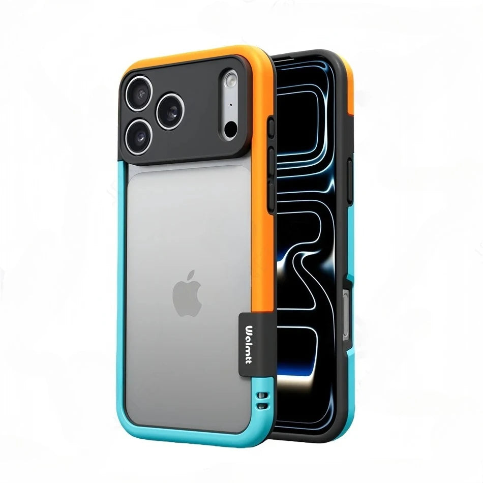 New Silicone Frame Slim Bare-bones Feel Case For iPhone 17 16 15 14 Pro Max Camera Full-pack TPU Bumper Shockproof Protect Cover
