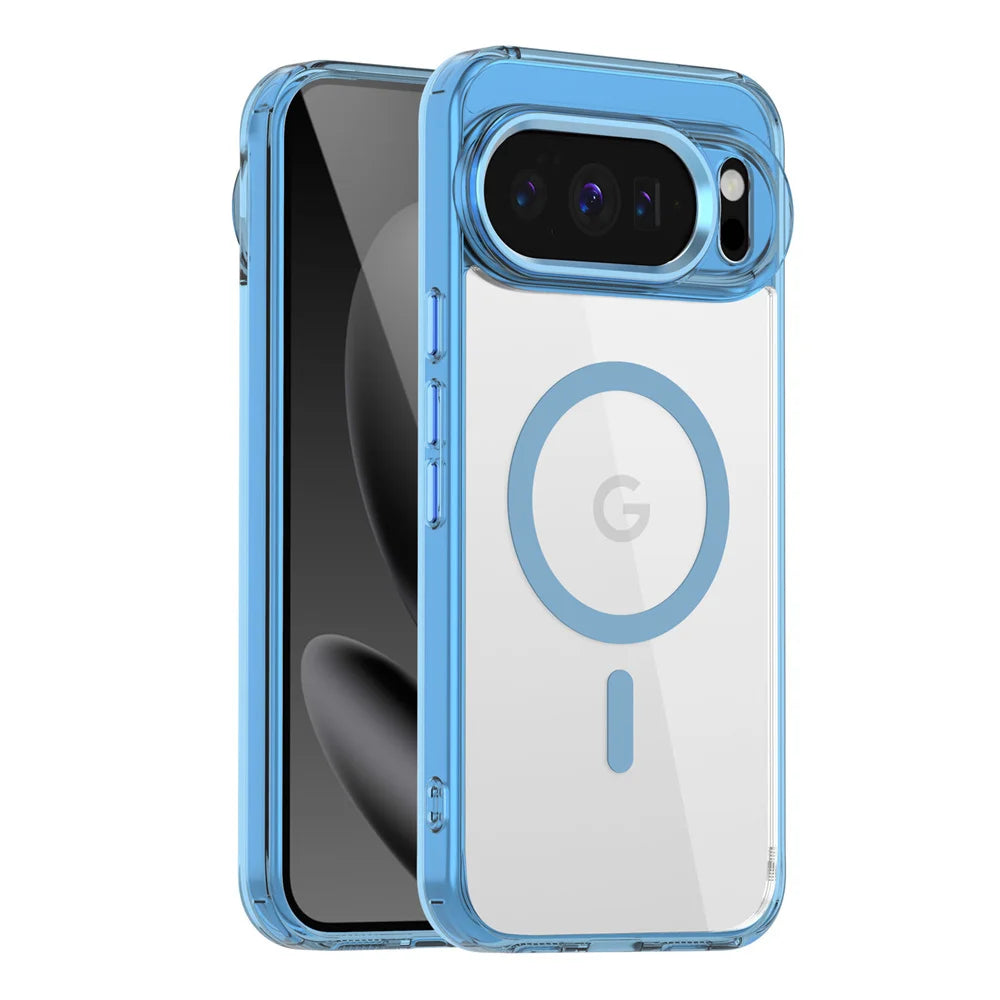 Funda Magnética Transparente de Lujo para Google Pixel
