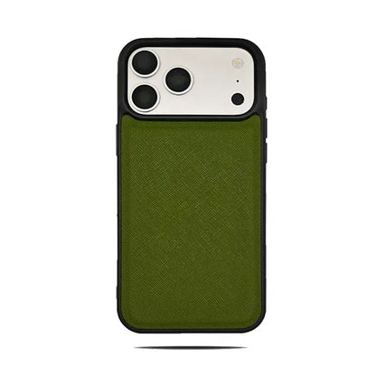 Saffiano PU Leather Luxury iPhone Case