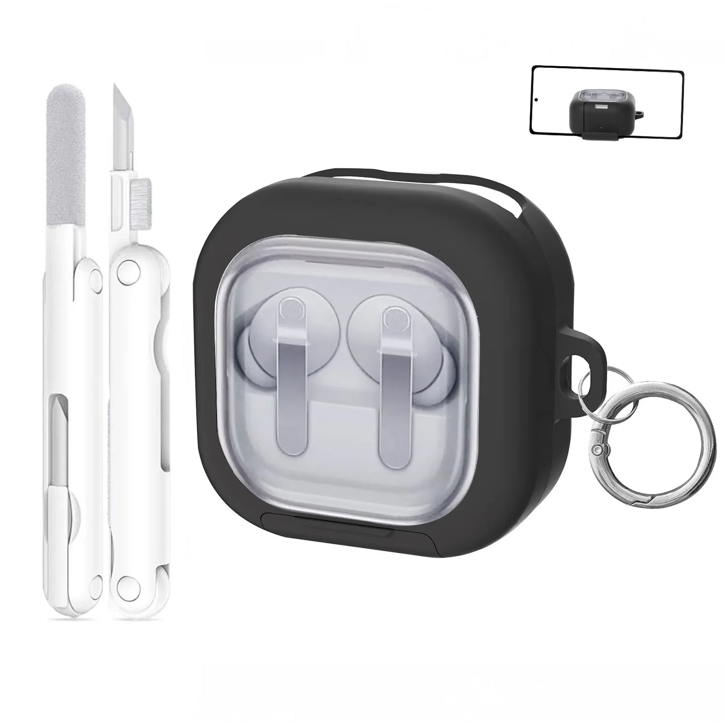 Transparent Hard Case for Galaxy Buds 4 Pro