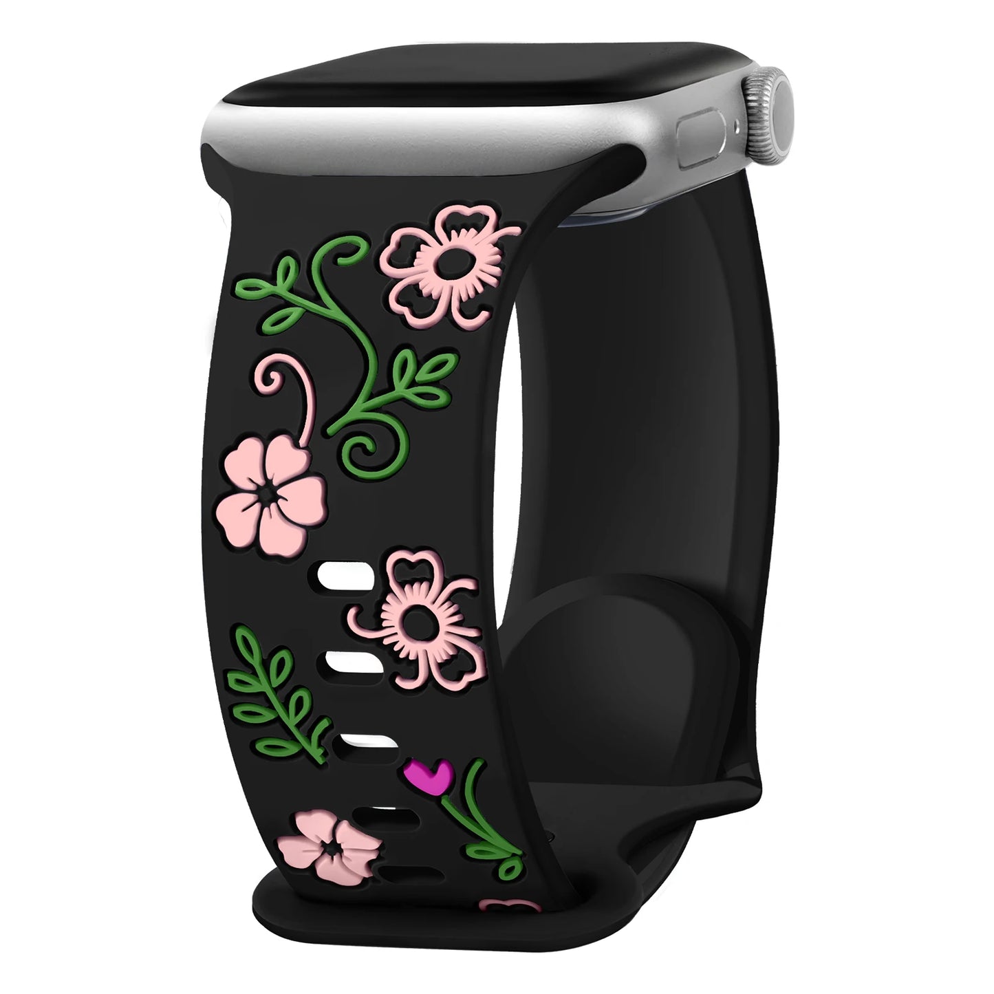 Engraved Silicone Band for Apple Watch