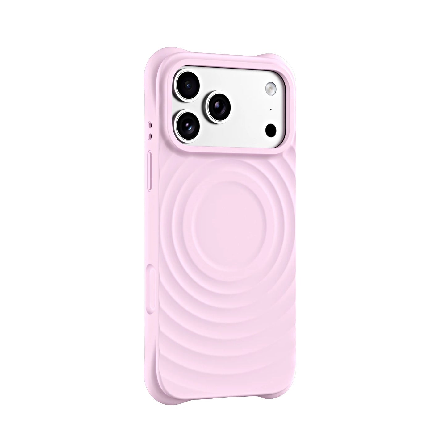 Luxury Wave Pattern Phone Case For iPhone 17 Air 16 15 14 Plus 13 Pro Max For Magsafe Liquid Silicone Anti-Scratch Case Cover