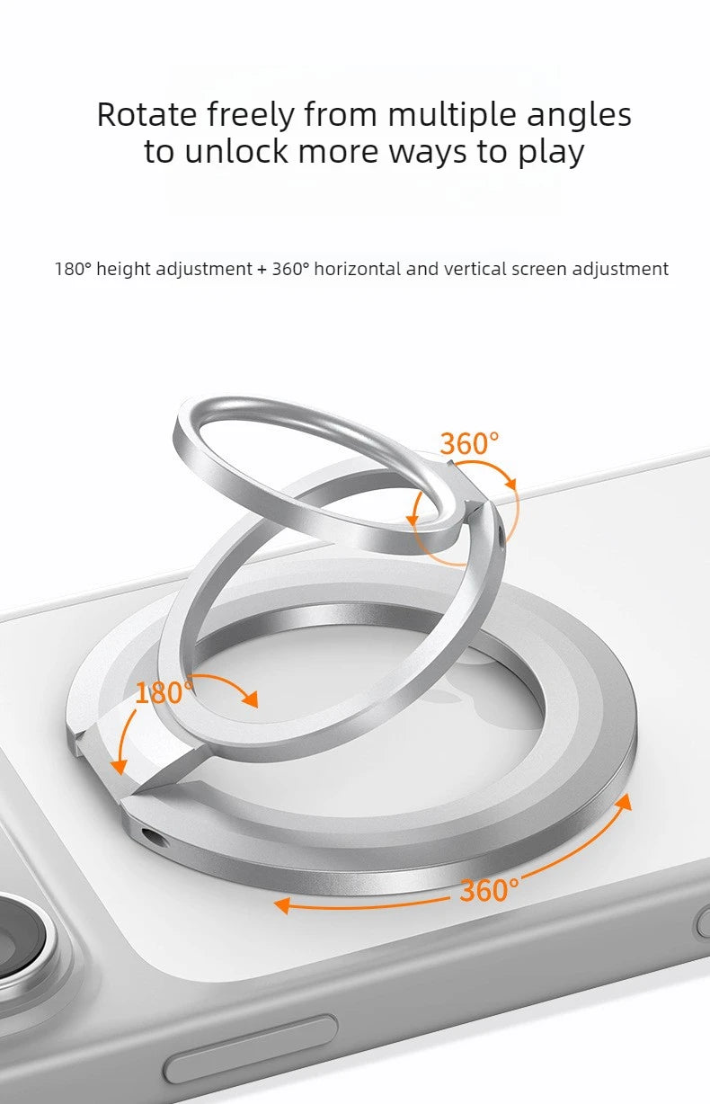 Foldable MagSafe Metal Ring Phone Stand Grip