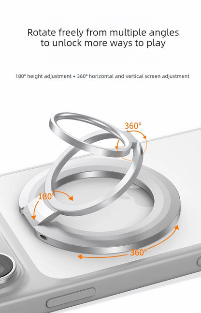 Foldable MagSafe Metal Ring Phone Stand Grip