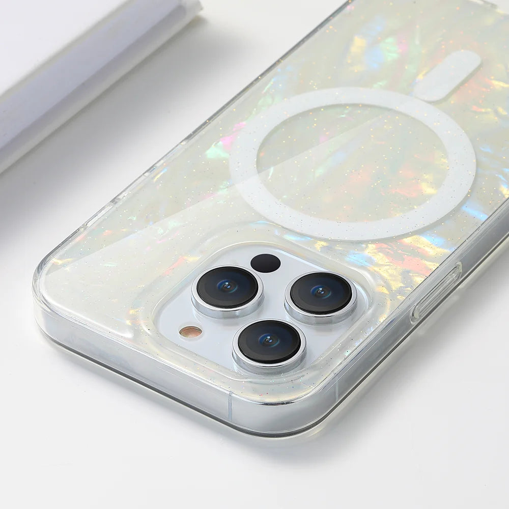 Pearl Aura | Magnetic Marble Case