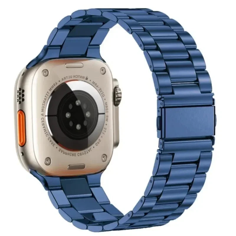 Stainless Steel Strap for Apple Watch band 44mm 45mm 38-42-40-41mm Metal link Bracelet iWatch series 10 8 7 6 5 4 3 se Ultra 49m