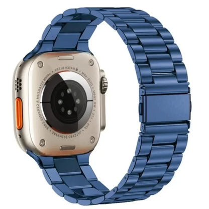 Stainless Steel Strap for Apple Watch band 44mm 45mm 38-42-40-41mm Metal link Bracelet iWatch series 10 8 7 6 5 4 3 se Ultra 49m