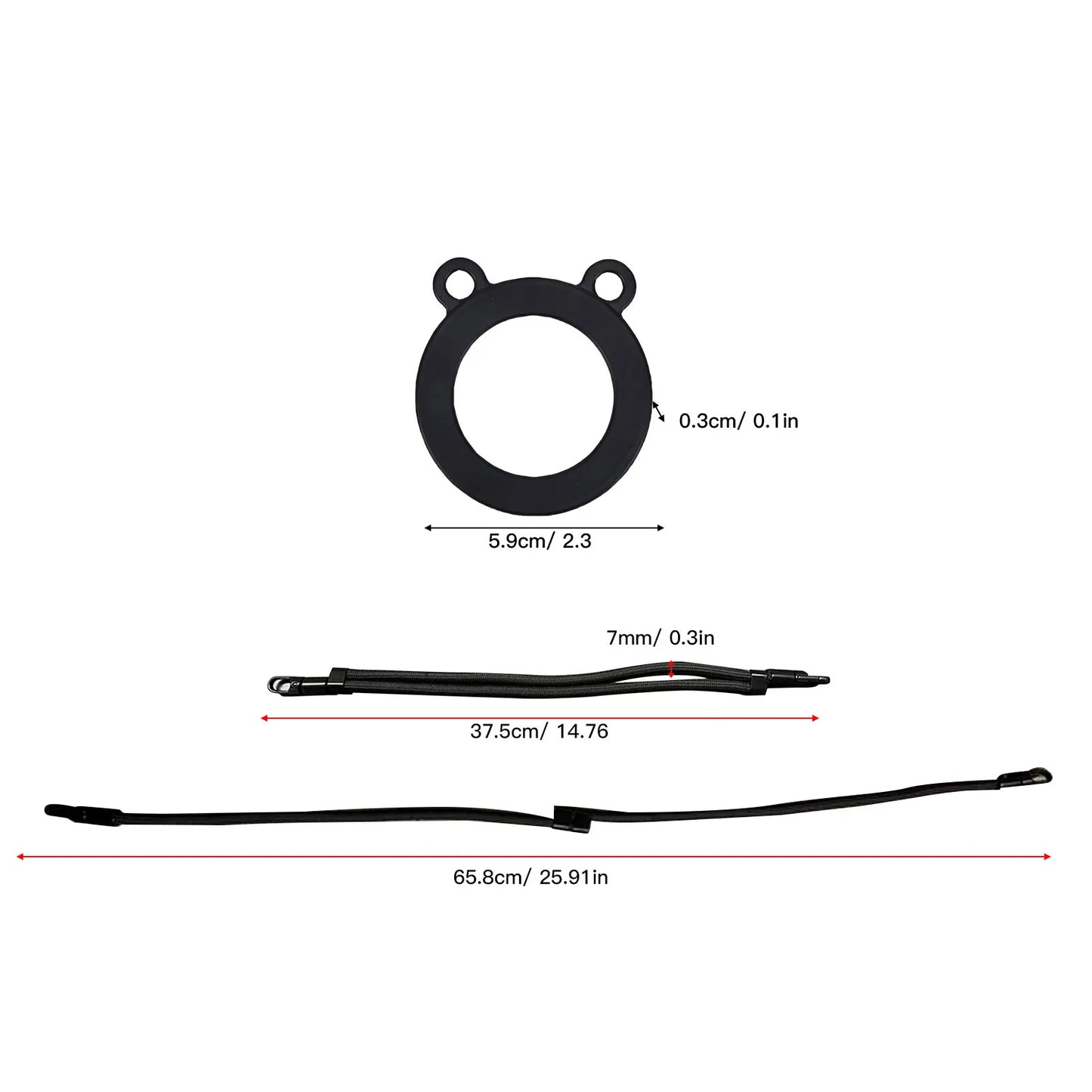 Magnetic Phone Lanyard with Bear Ring